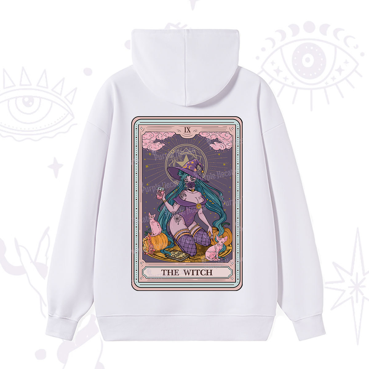 Purplehecate The Witch Tarot Halloween Hoodie