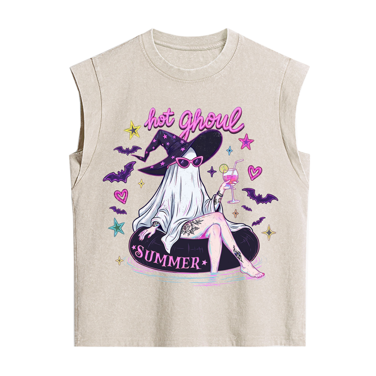 Purplehecate Hot Ghoul Summer Vintage Washed Tank