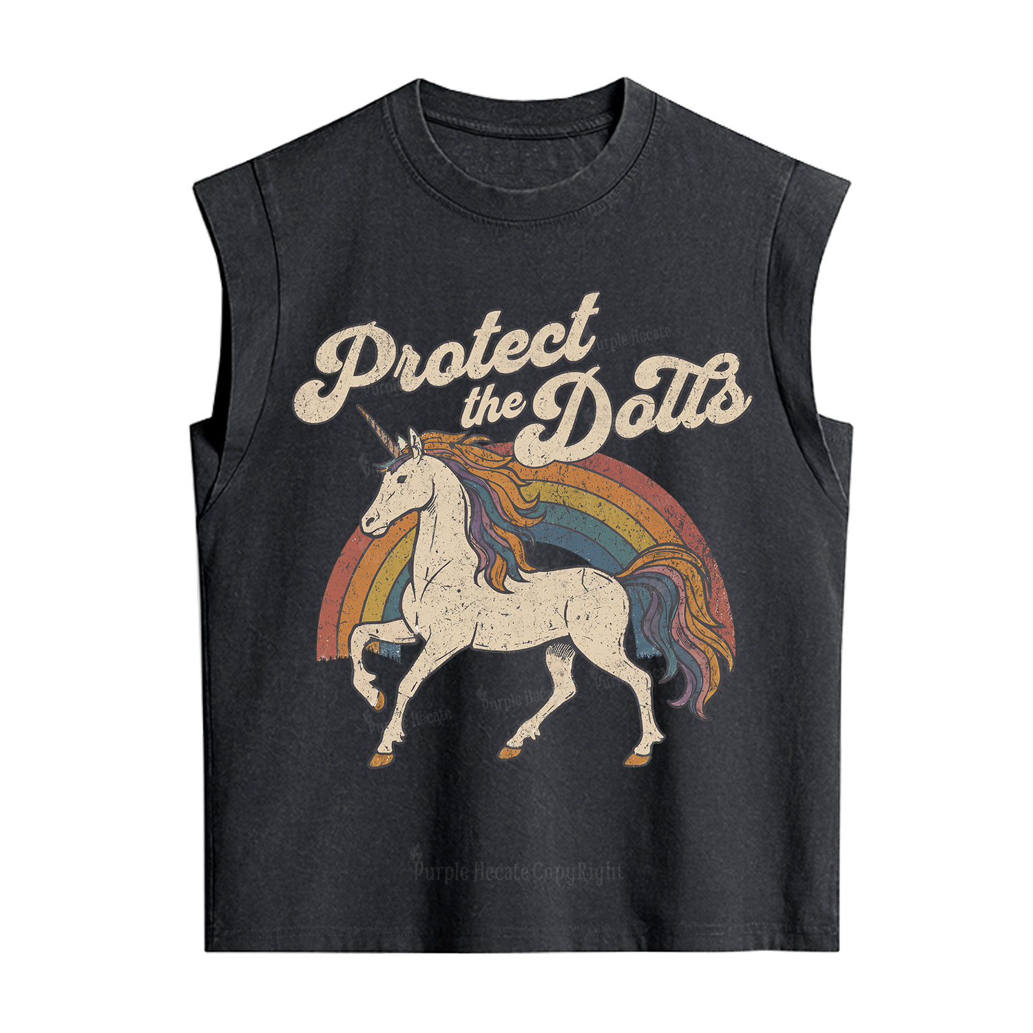 Purplehecate Protect The Doll Vintage Washed Tank