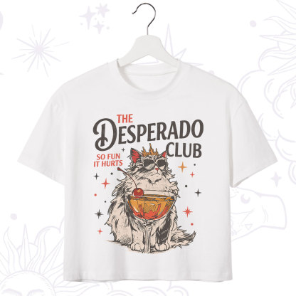 Purplehecate The Desperado Club Vintage Gang Crop T-Shirt