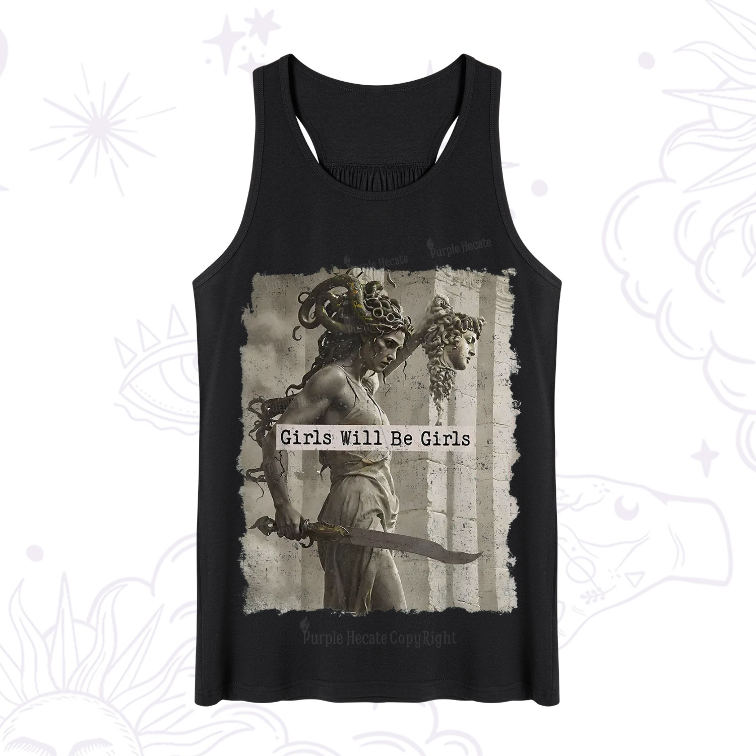 Purplehecate Medusa Girls Will Be Girls Tank
