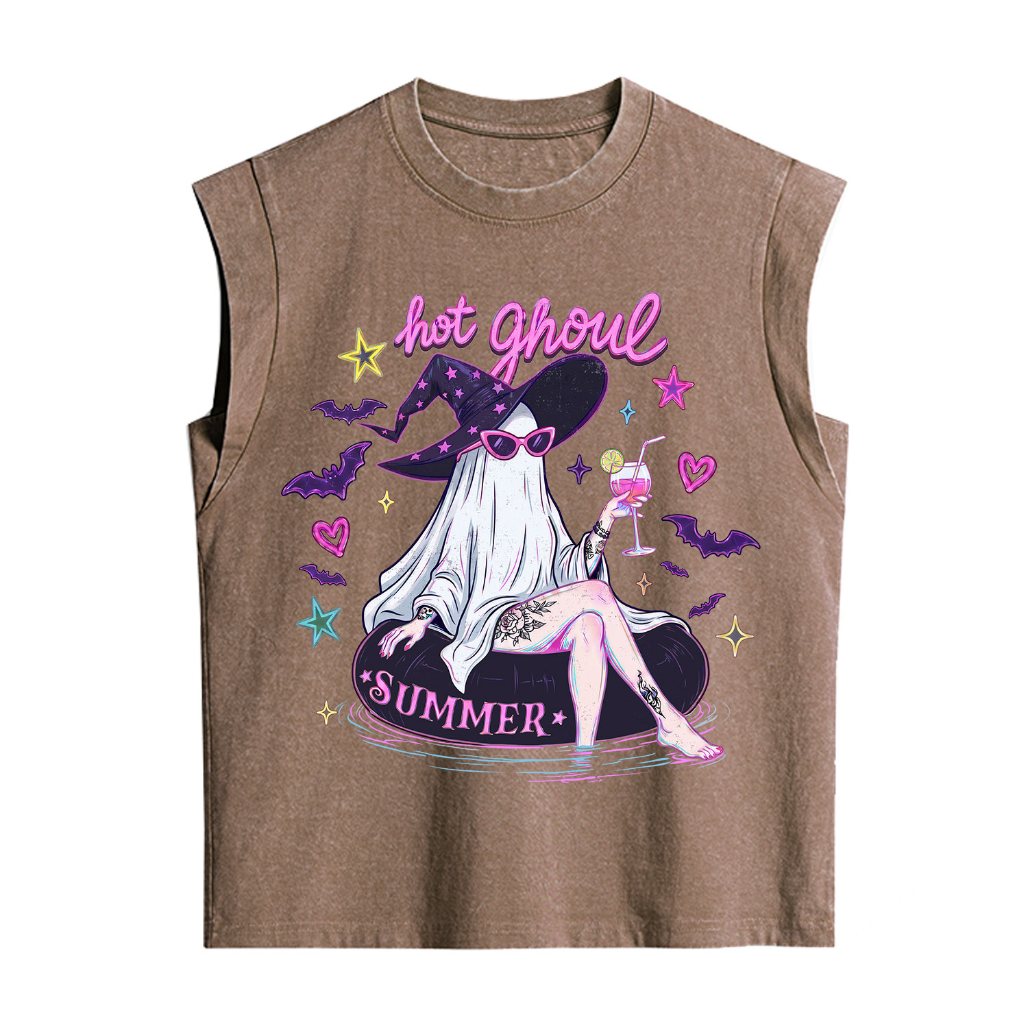 Purplehecate Hot Ghoul Summer Vintage Washed Tank