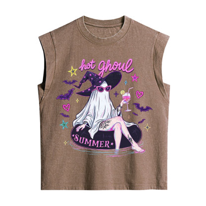 Purplehecate Hot Ghoul Summer Vintage Washed Tank
