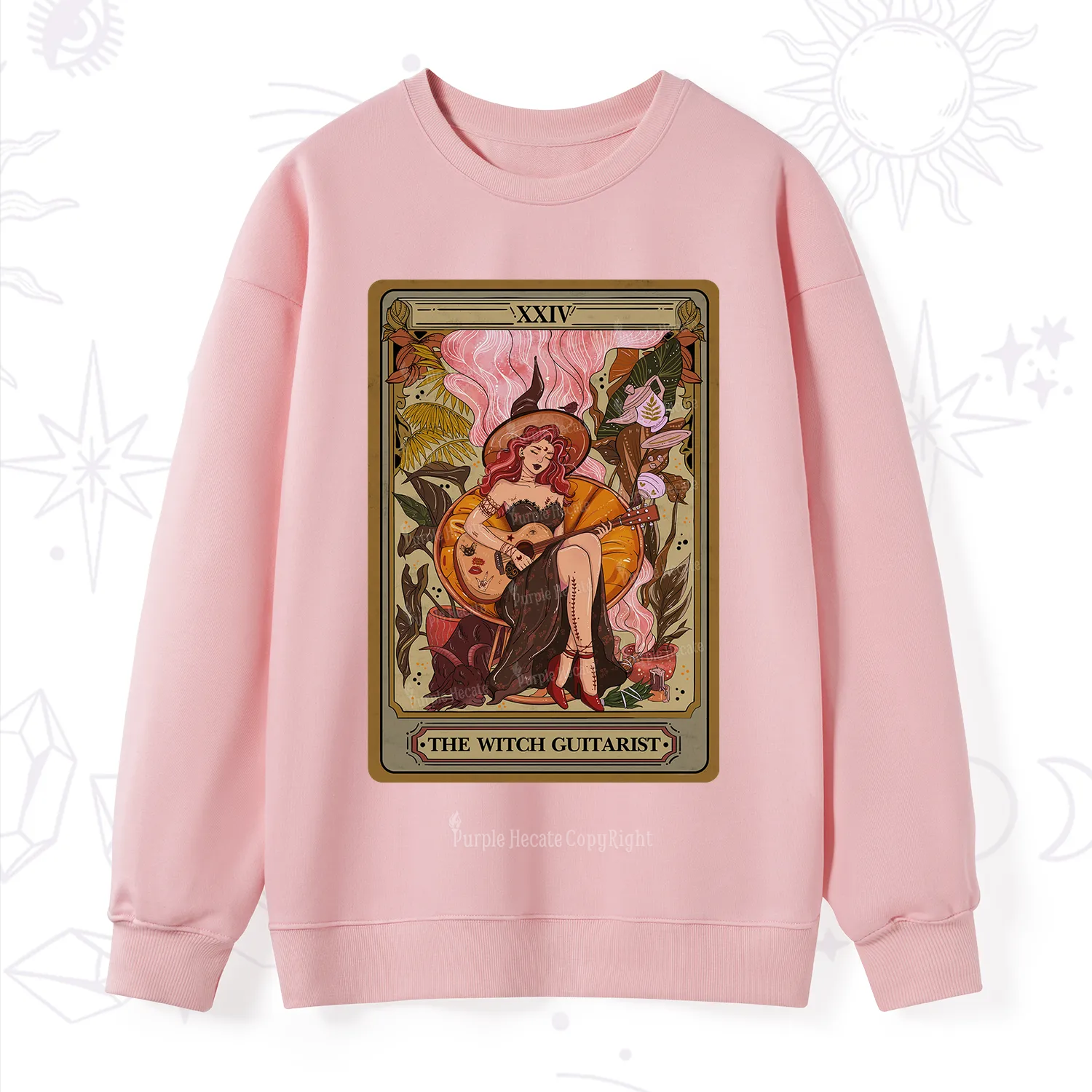 Purplehecate The Witch Guitarist Tarot Sweatshirt