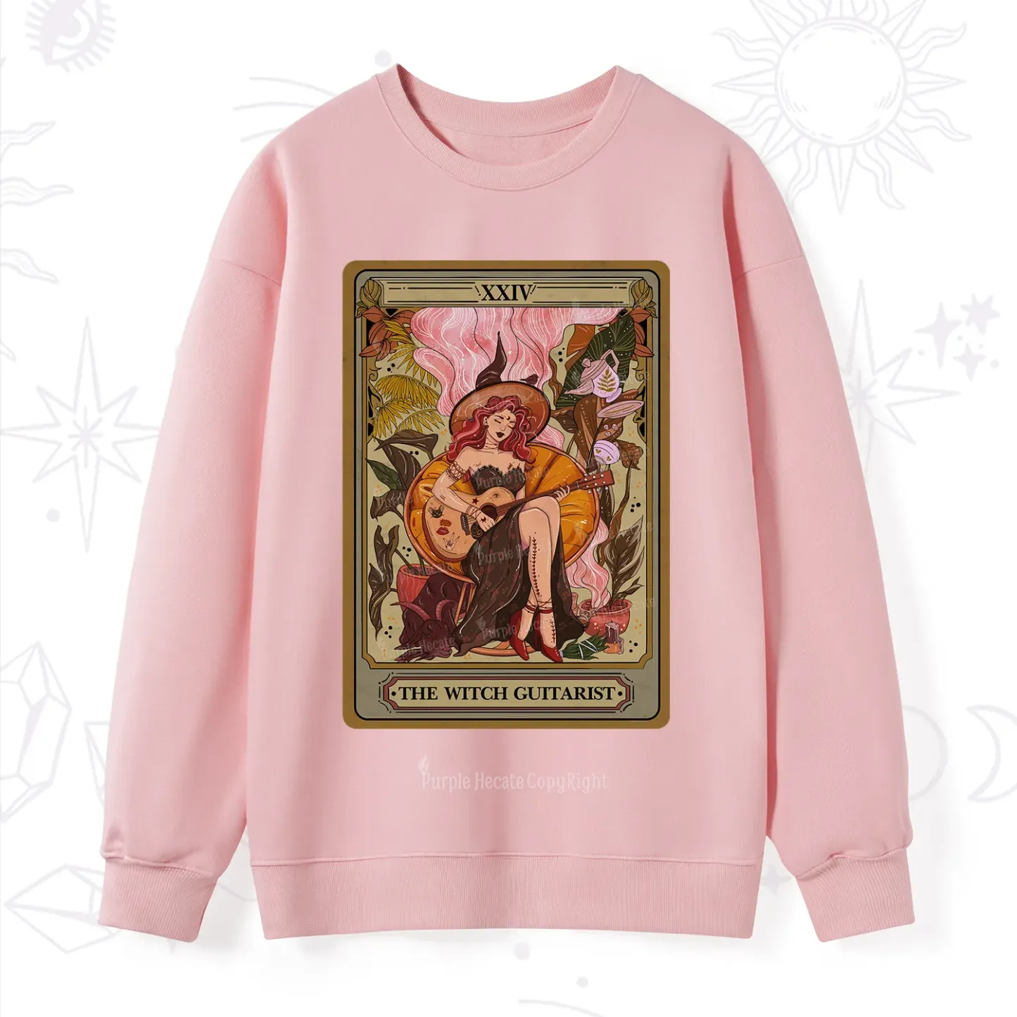 Purplehecate The Witch Guitarist Tarot Sweatshirt