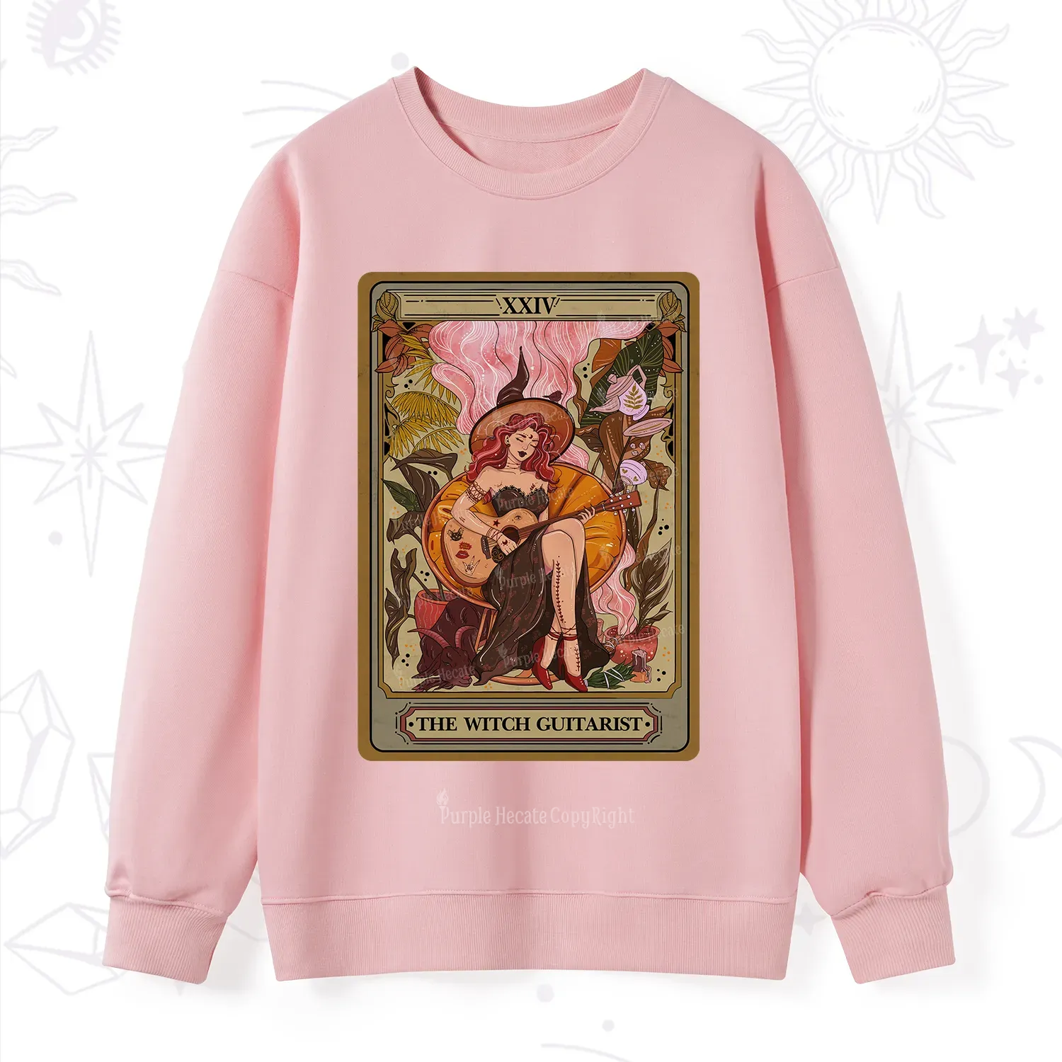 Purplehecate The Witch Guitarist Tarot Sweatshirt