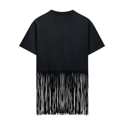 Purplehecate  Smudge for This Shit Fringe Hem T-Shirt