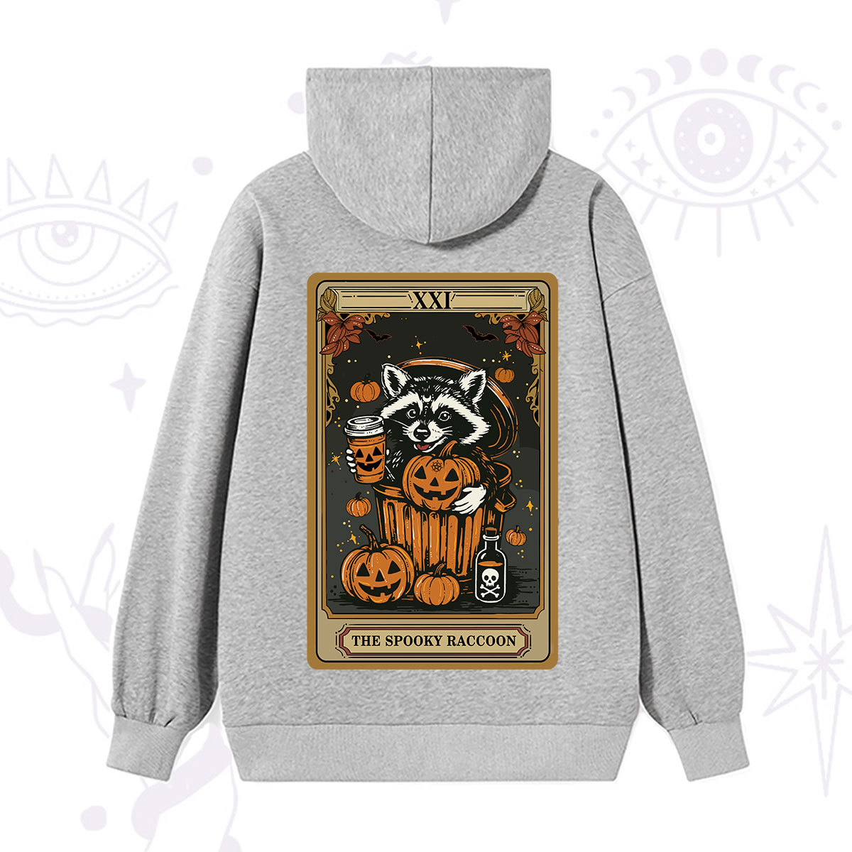 Purplehecate The Spooky Raccoon Tarot Halloween Hoodie