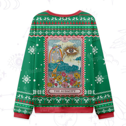 Purplehecate The Audacity Tarot Ugly Christmas Sweatshirts