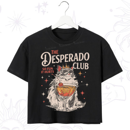 Purplehecate The Desperado Club Vintage Gang Crop T-Shirt