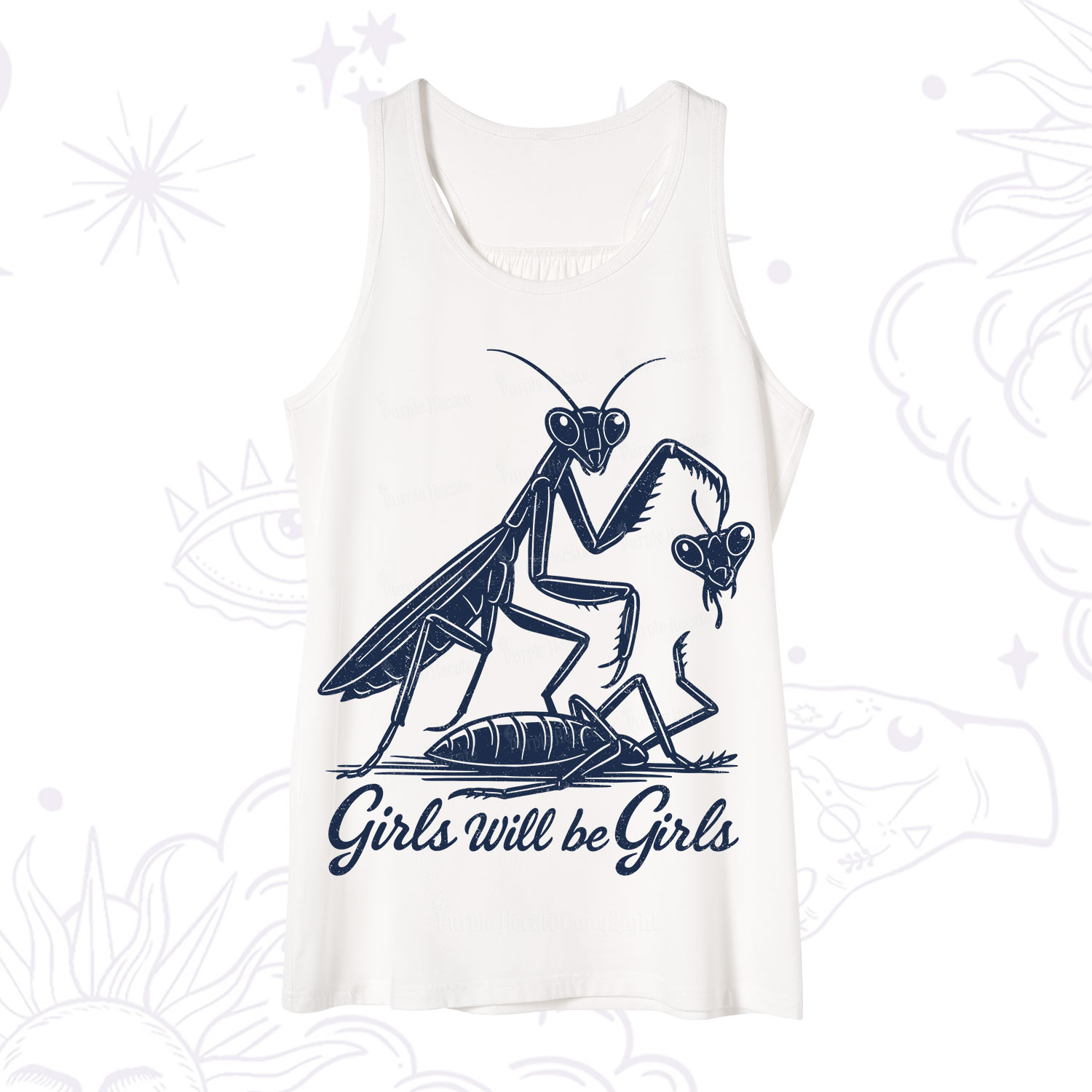 Purplehecate Girls Will Be Girls Praying Mantis Tank