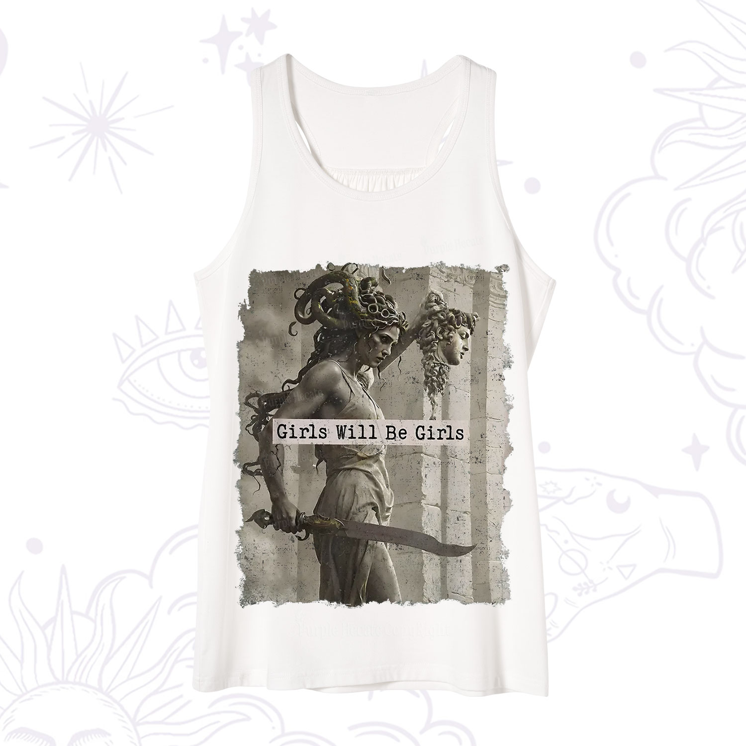 Purplehecate Medusa Girls Will Be Girls Tank