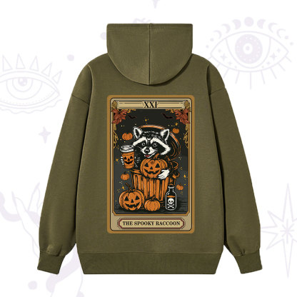 Purplehecate The Spooky Raccoon Tarot Halloween Hoodie