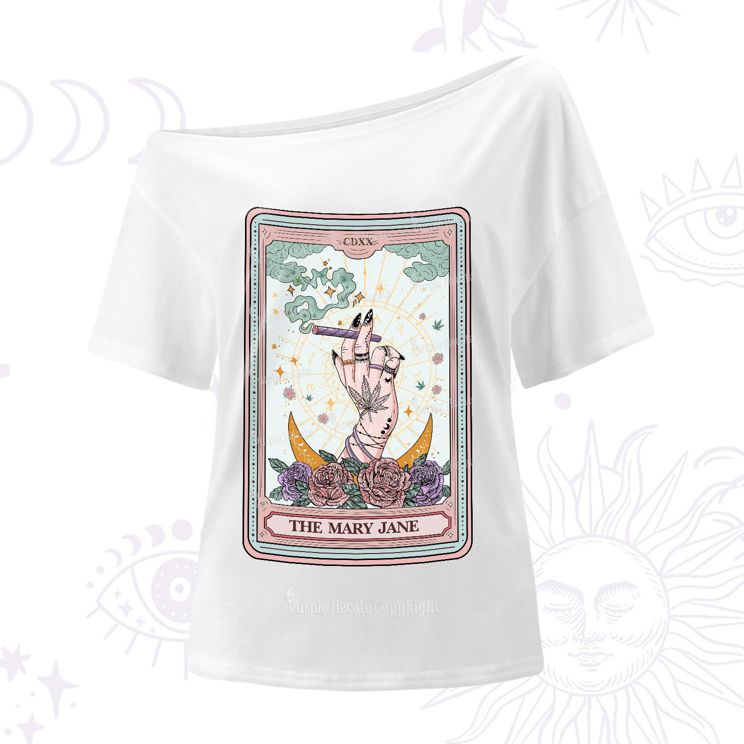 Purplehecate The Mary Jane Tarot One-Shoulder T-Shirt