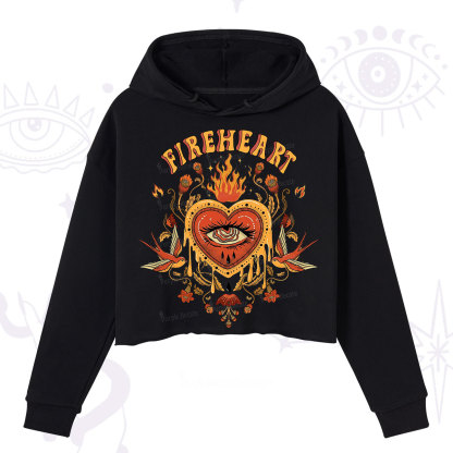 Purplehecate Fireheart Crop Hoodie