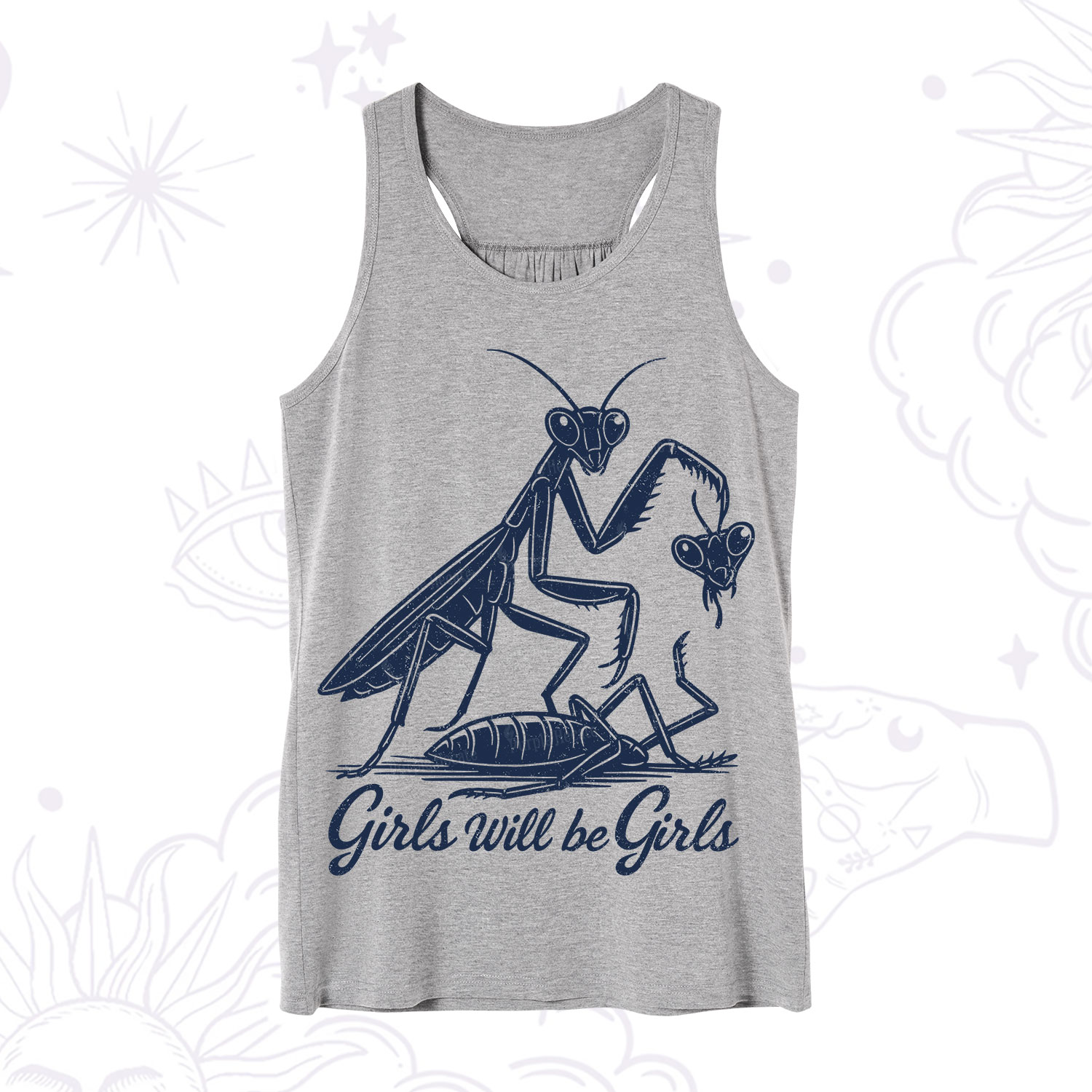 Purplehecate Girls Will Be Girls Praying Mantis Tank