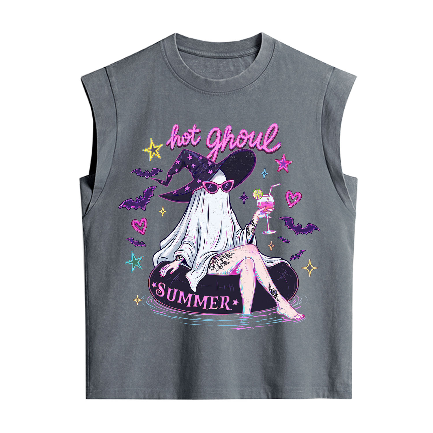Purplehecate Hot Ghoul Summer Vintage Washed Tank