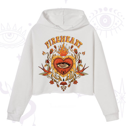 Purplehecate Fireheart Crop Hoodie