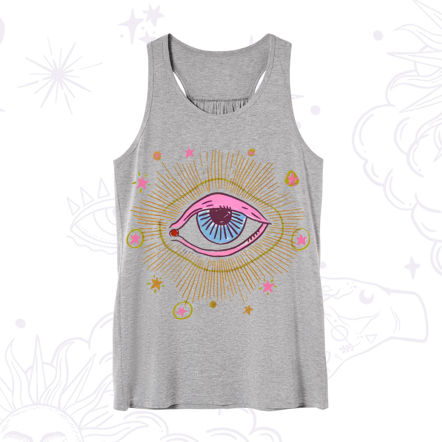 Purplehecate Mystic Gaze Evil Eye Protection Tank