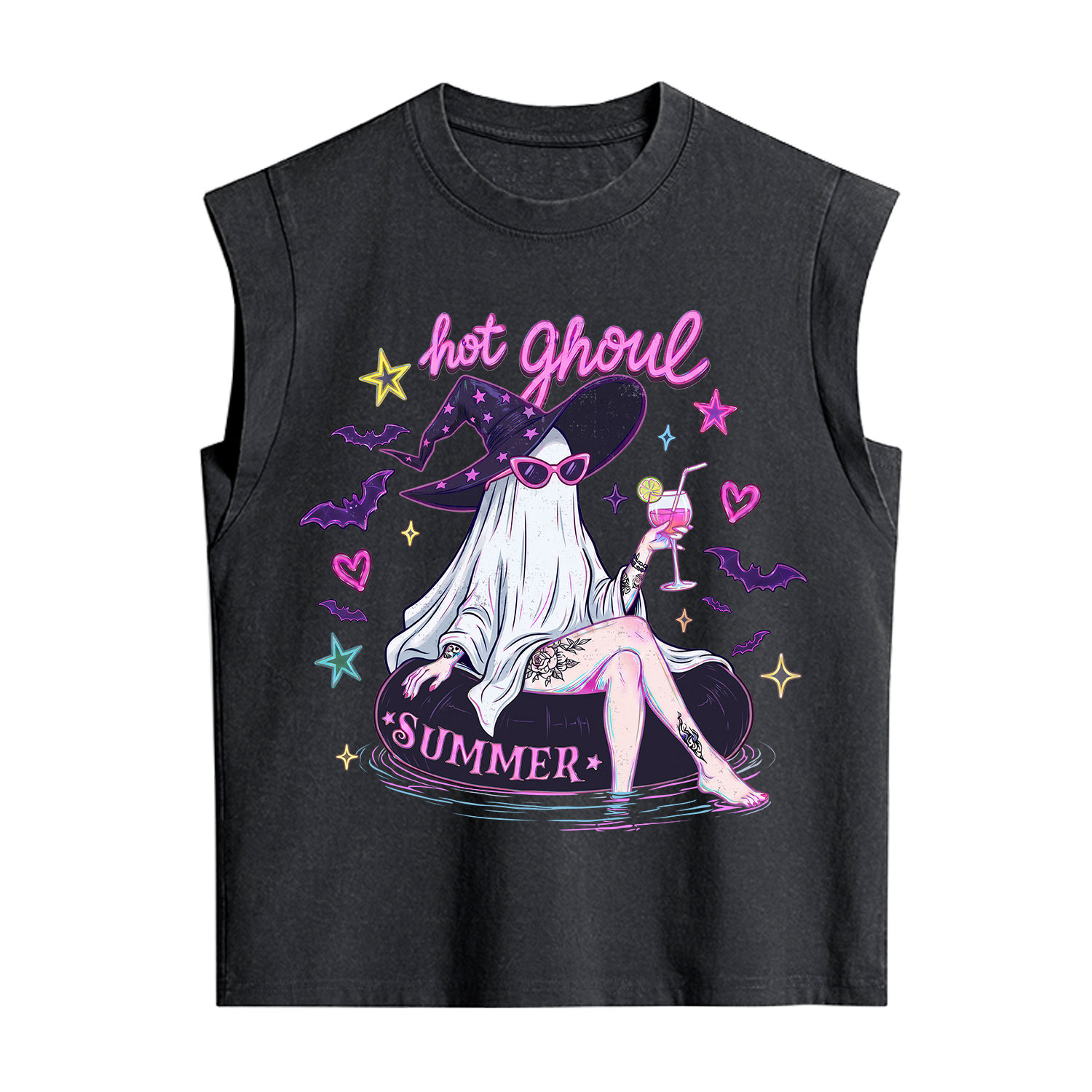 Purplehecate Hot Ghoul Summer Vintage Washed Tank