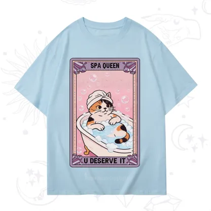 Purplehecate The Spa Queen Cat Tarot T-Shirt