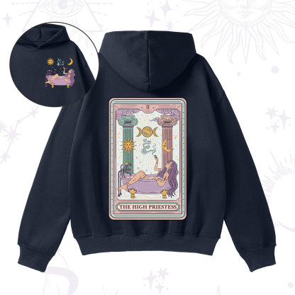 Purplehecate The High Priestess Tarot Fleece Hoodie Suit