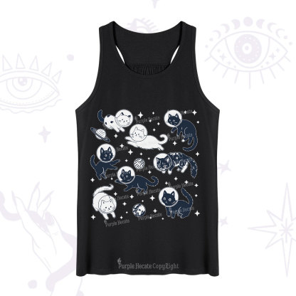 Purplehecate Cats in Space Tank