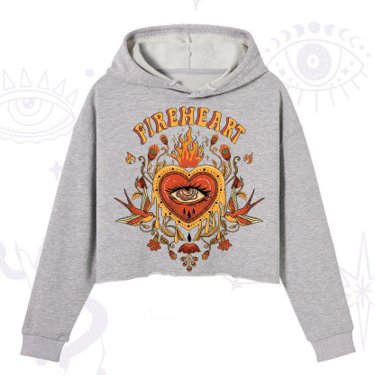 Purplehecate Fireheart Crop Hoodie