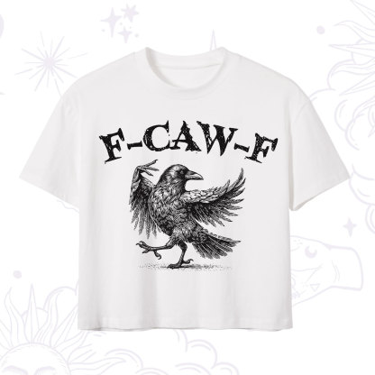 Purplehecate F-caw-f Crow Crop T-Shirt