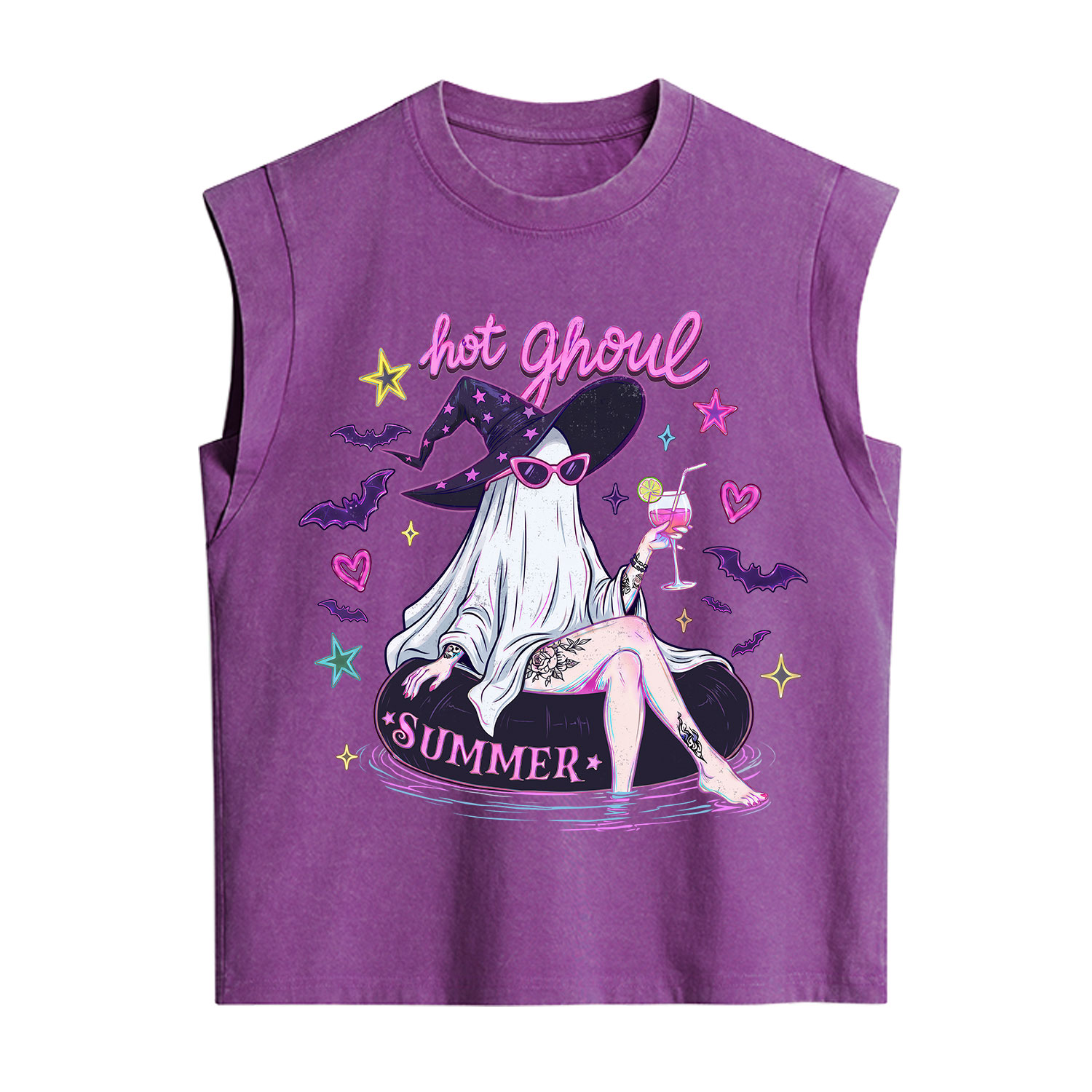 Purplehecate Hot Ghoul Summer Vintage Washed Tank