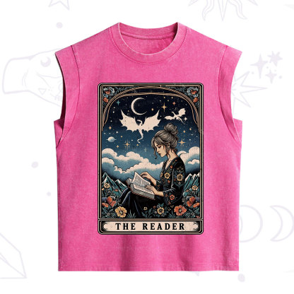 Purplehecate The Reader Tarot Mystic Night Vintage Washed Tank