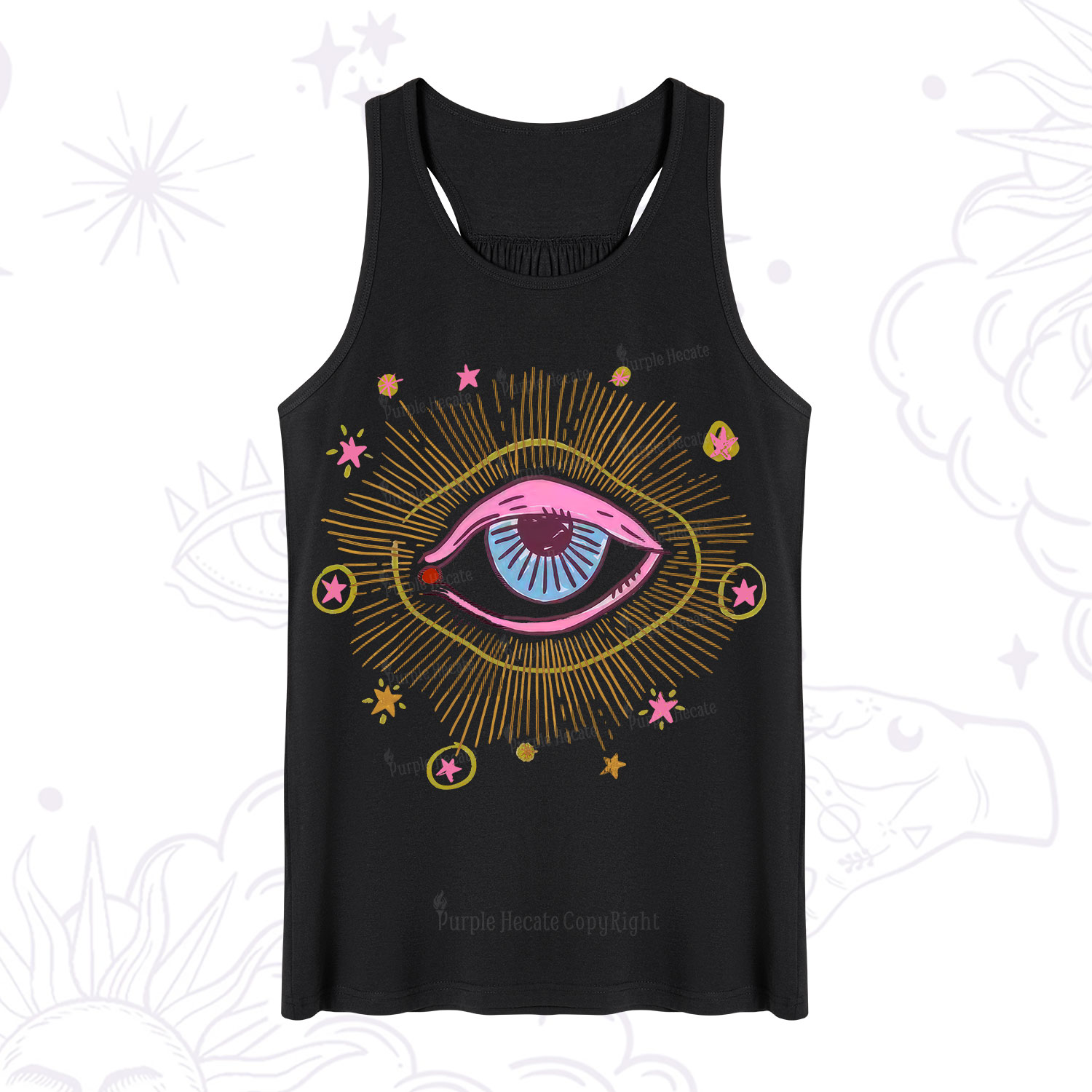 Purplehecate Mystic Gaze Evil Eye Protection Tank