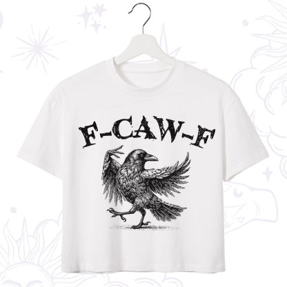 Purplehecate F-caw-f Crow Crop T-Shirt