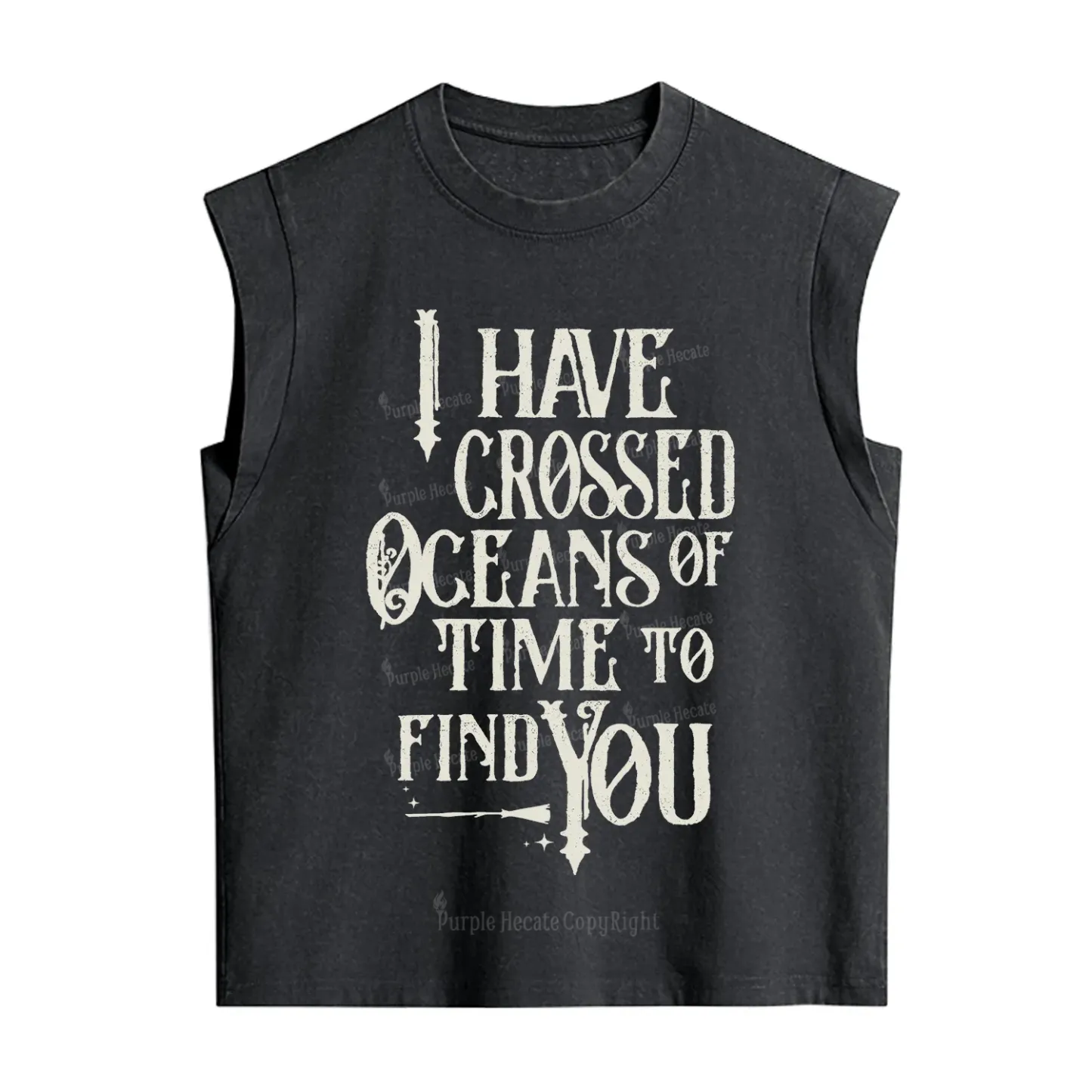 Purplehecate Across Oceans of Time I Found You Vintage Washed Tank