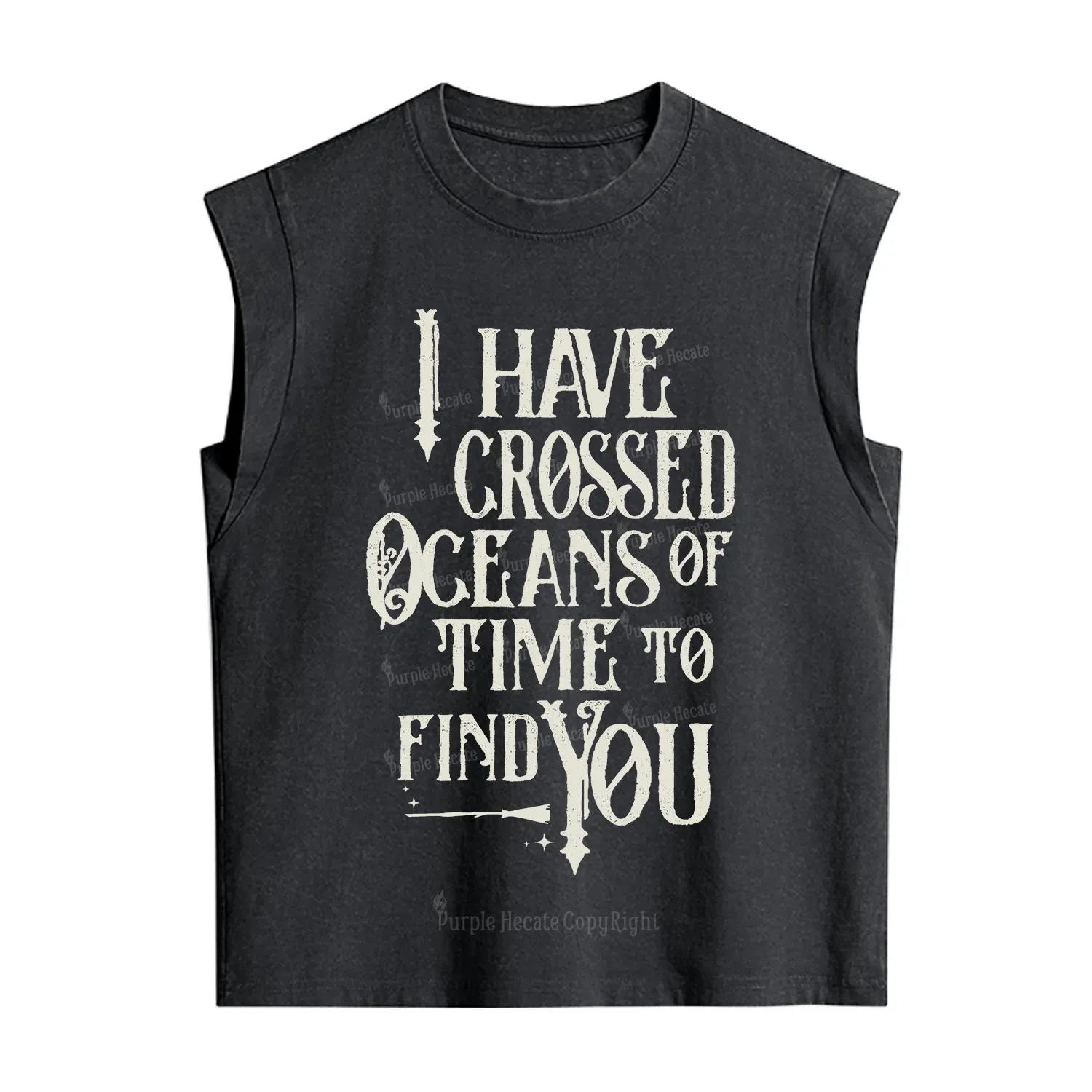 Purplehecate Across Oceans of Time I Found You Vintage Washed Tank