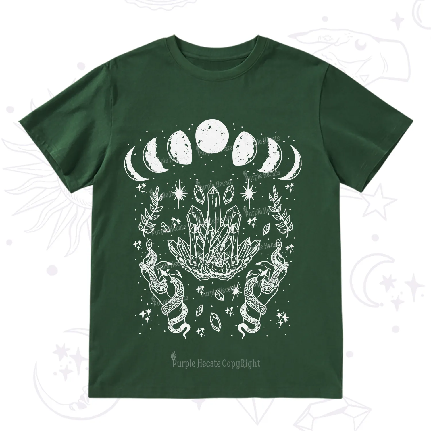 Purplehecate Serpents of the Moon T-Shirt