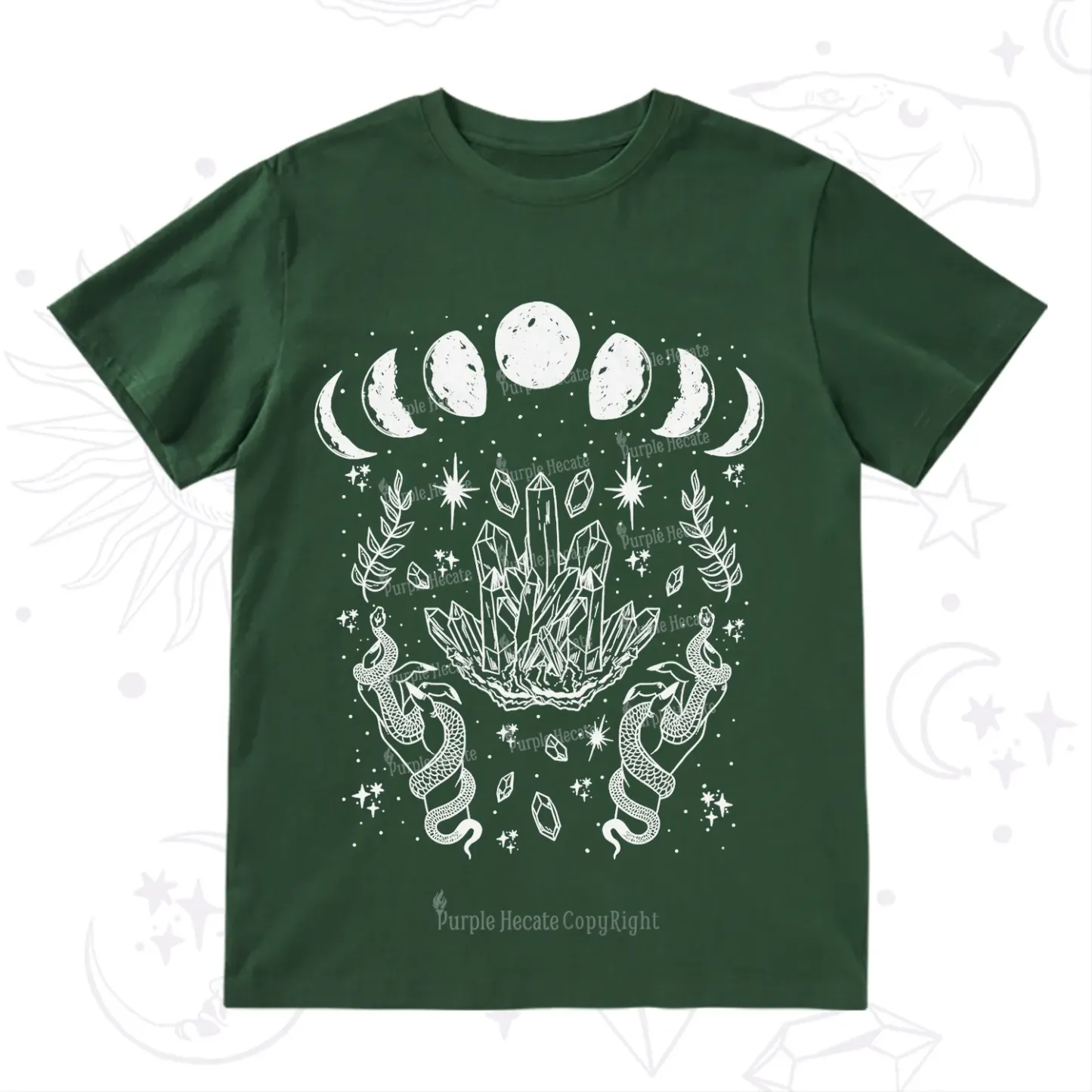 Purplehecate Serpents of the Moon T-Shirt