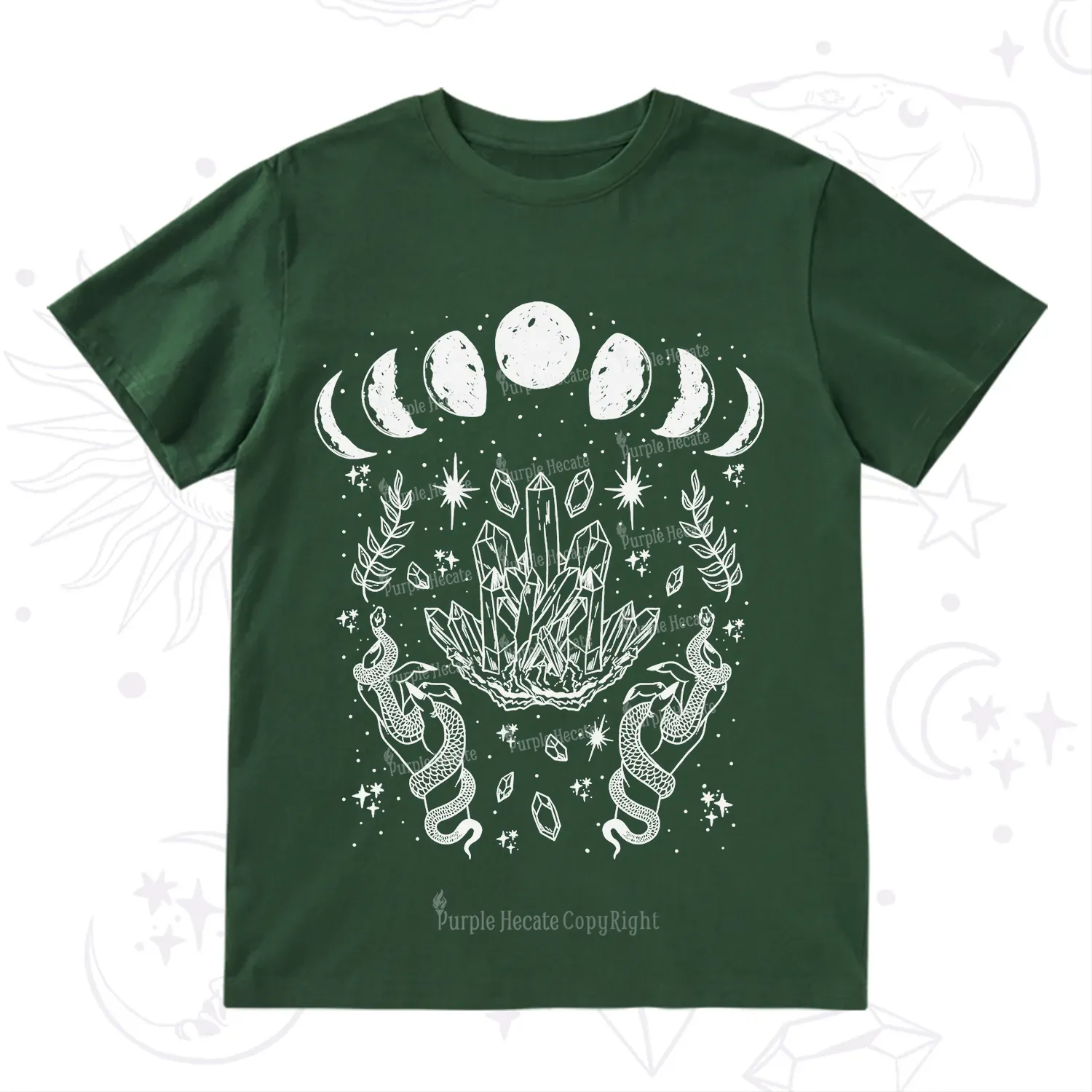 Purplehecate Serpents of the Moon T-Shirt