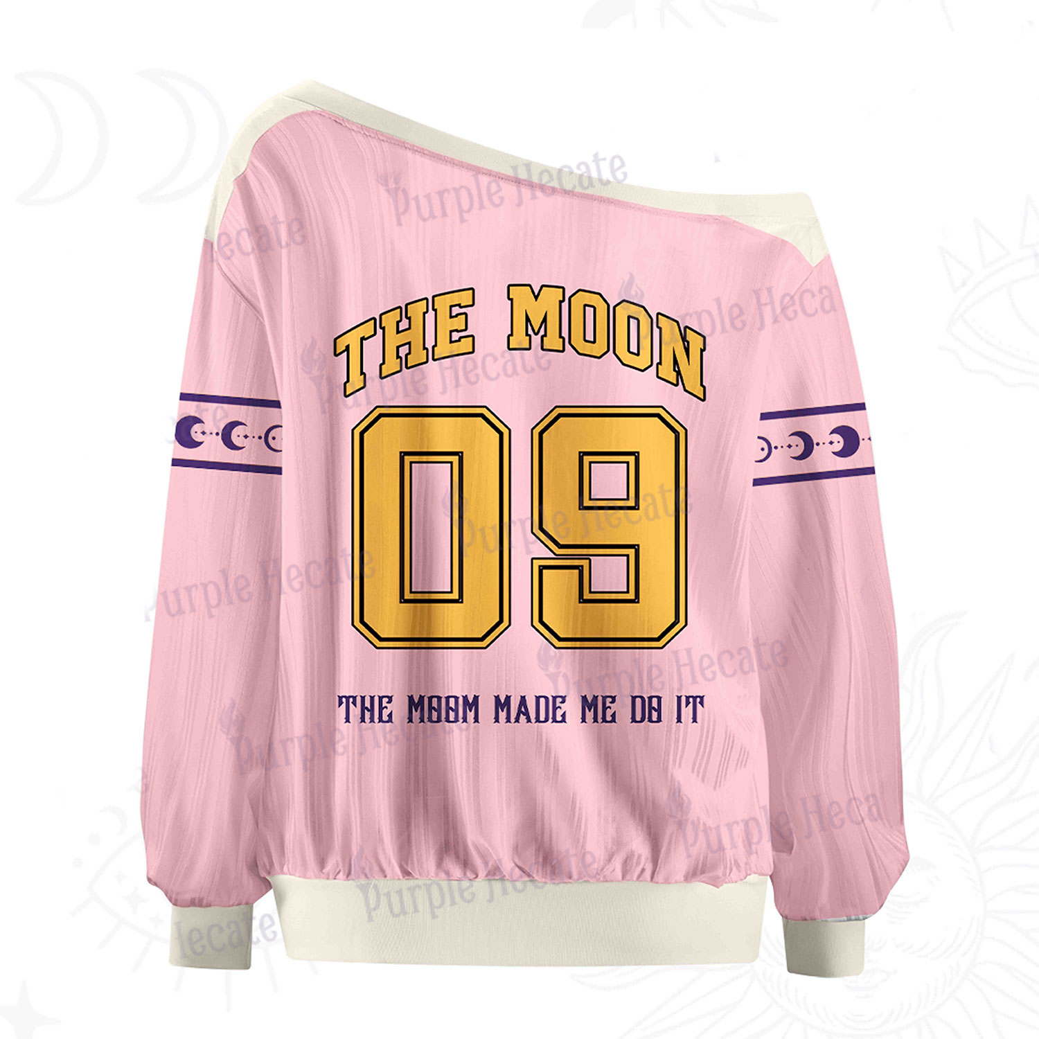 Purplehecate The Moon Made Me Do It Off The Shoulder Graphic Jersey