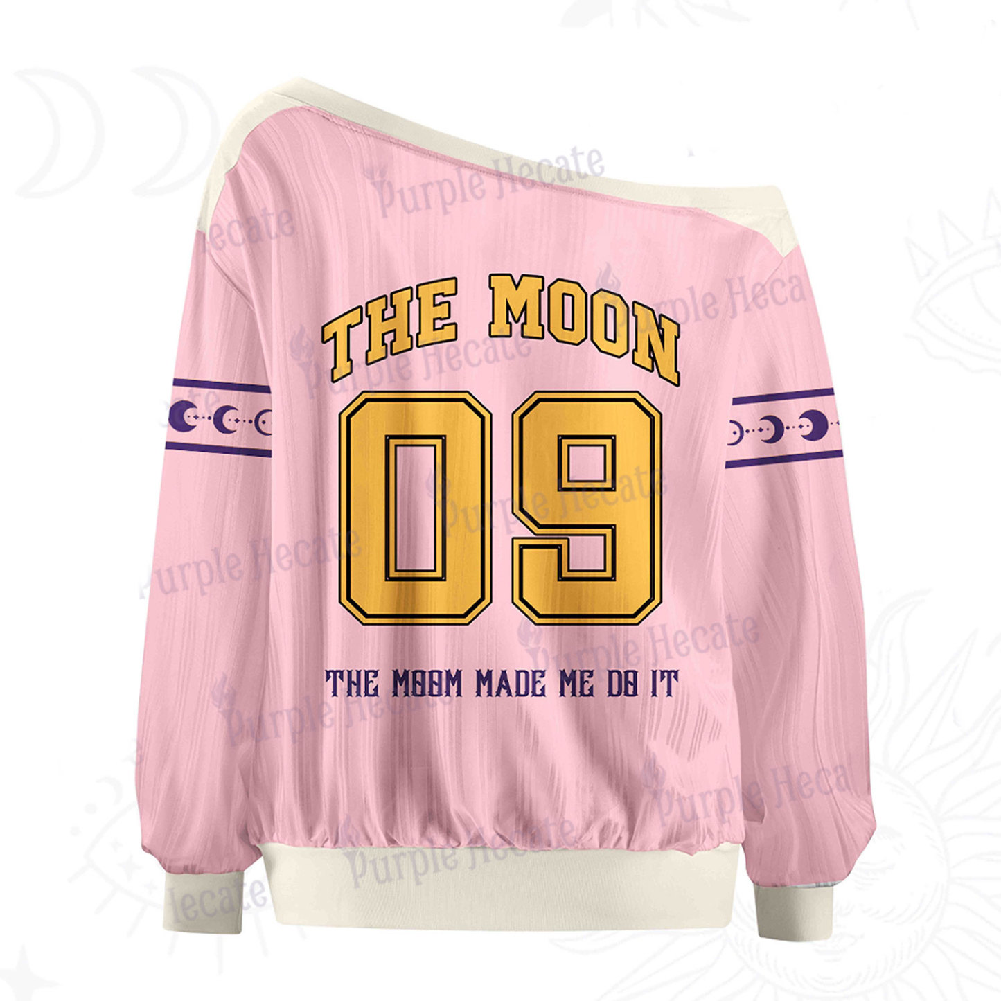 Purplehecate The Moon Made Me Do It Off The Shoulder Graphic Jersey