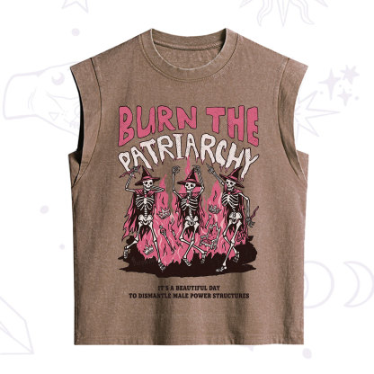 Purplehecate Burn The Patriarchy Vintage Washed Tank