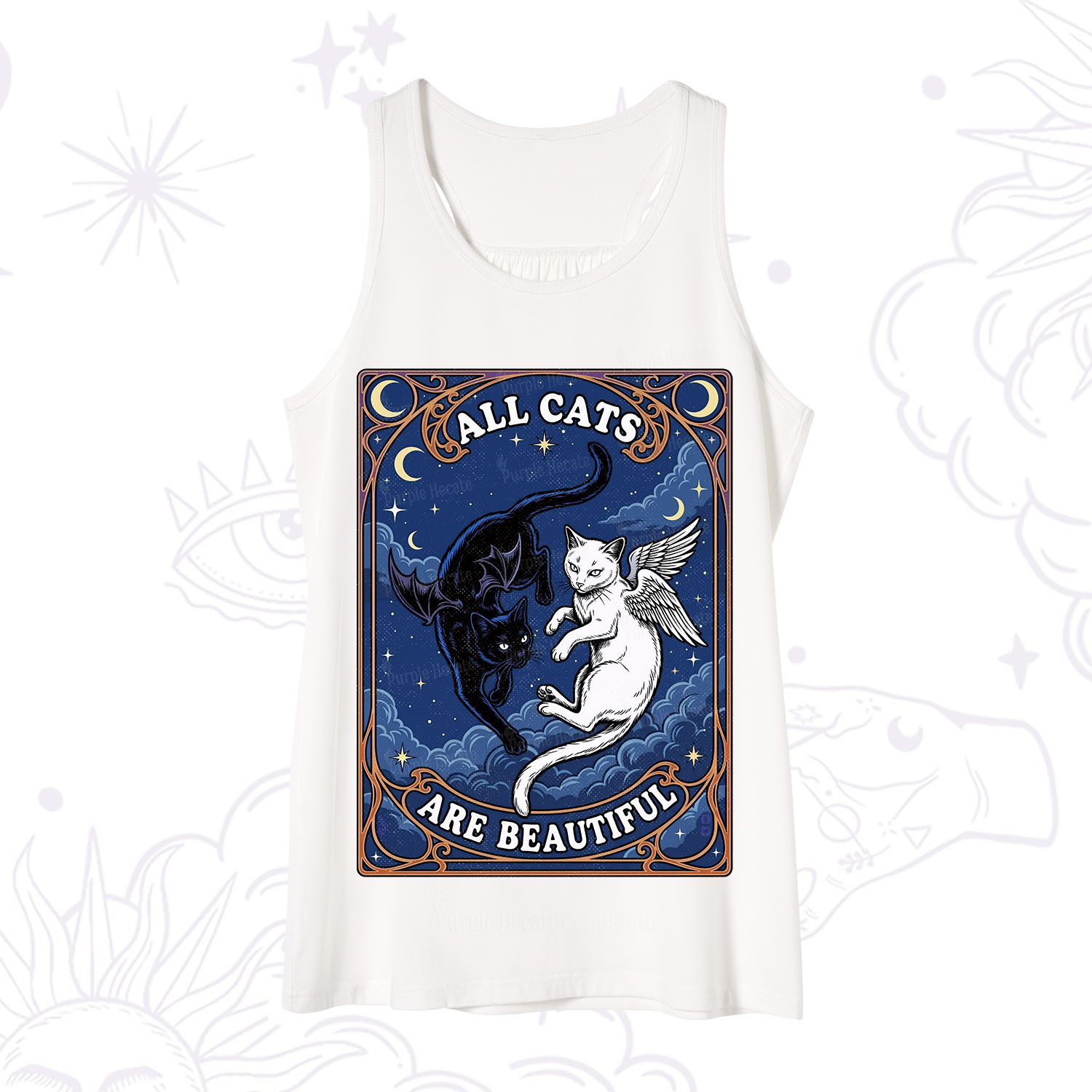 Purplehecate Angel & Devil Cat Tank