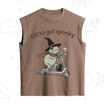 Purplehecate Off to get Spooky Halloween Forg Vintage Washed Tank
