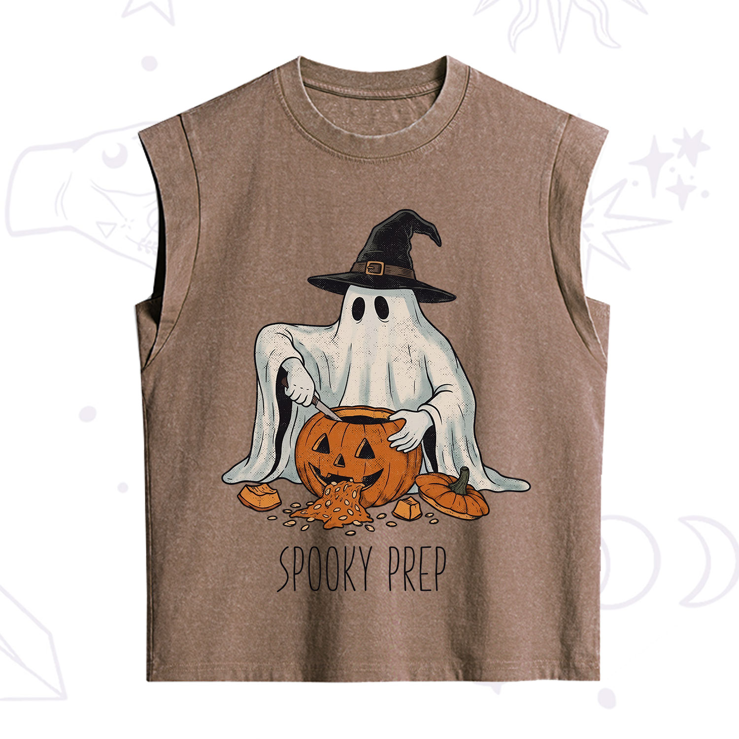 Purplehecate Spooky Prep Ghost Vintage Washed Tank