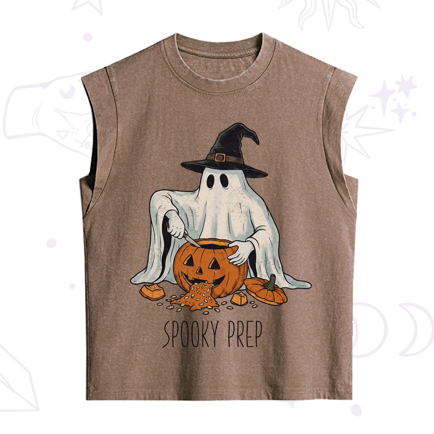 Purplehecate Spooky Prep Ghost Vintage Washed Tank