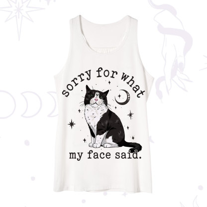 Purplehecate Sorry For What My Face Said Cat Tank