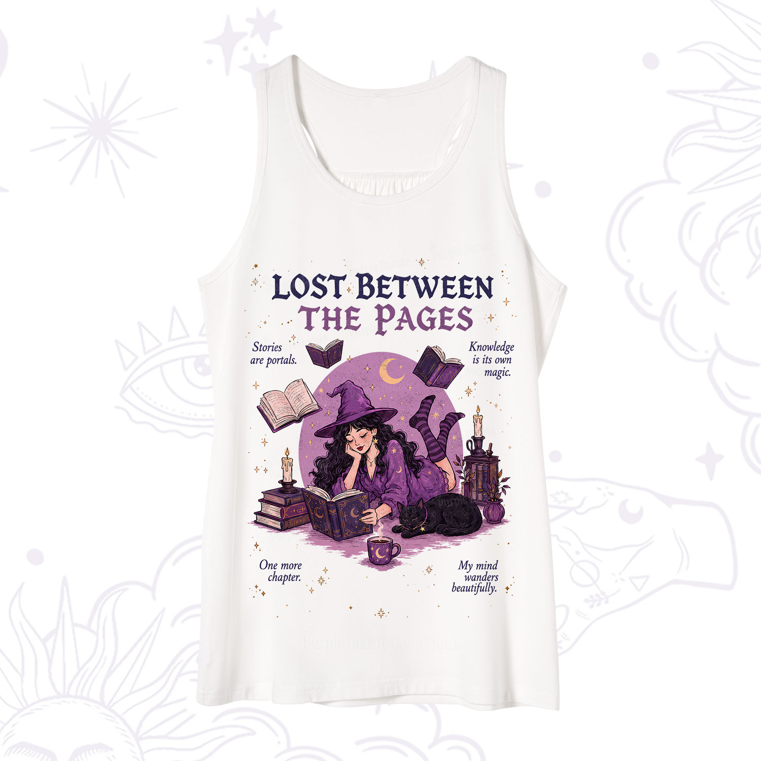 Purplehecate Lost Between the Pages Tank