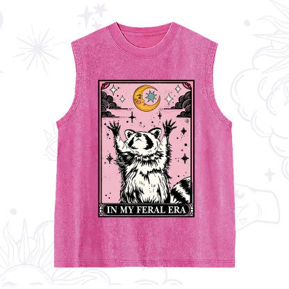 Purplehecate The In My Feral Era Tarot Raccoon Washed Tank