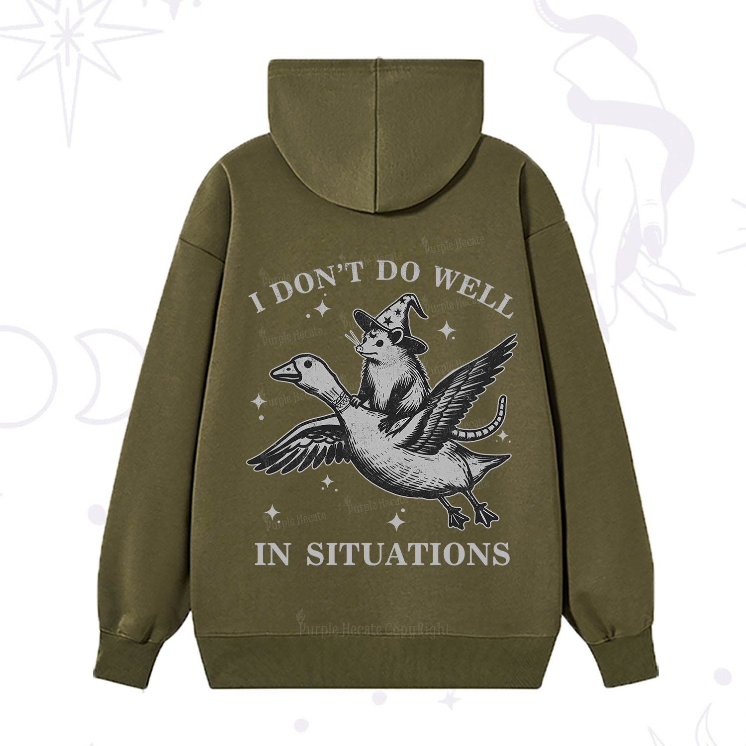 Purplehecate I Don't Do Well In Situations Hoodie