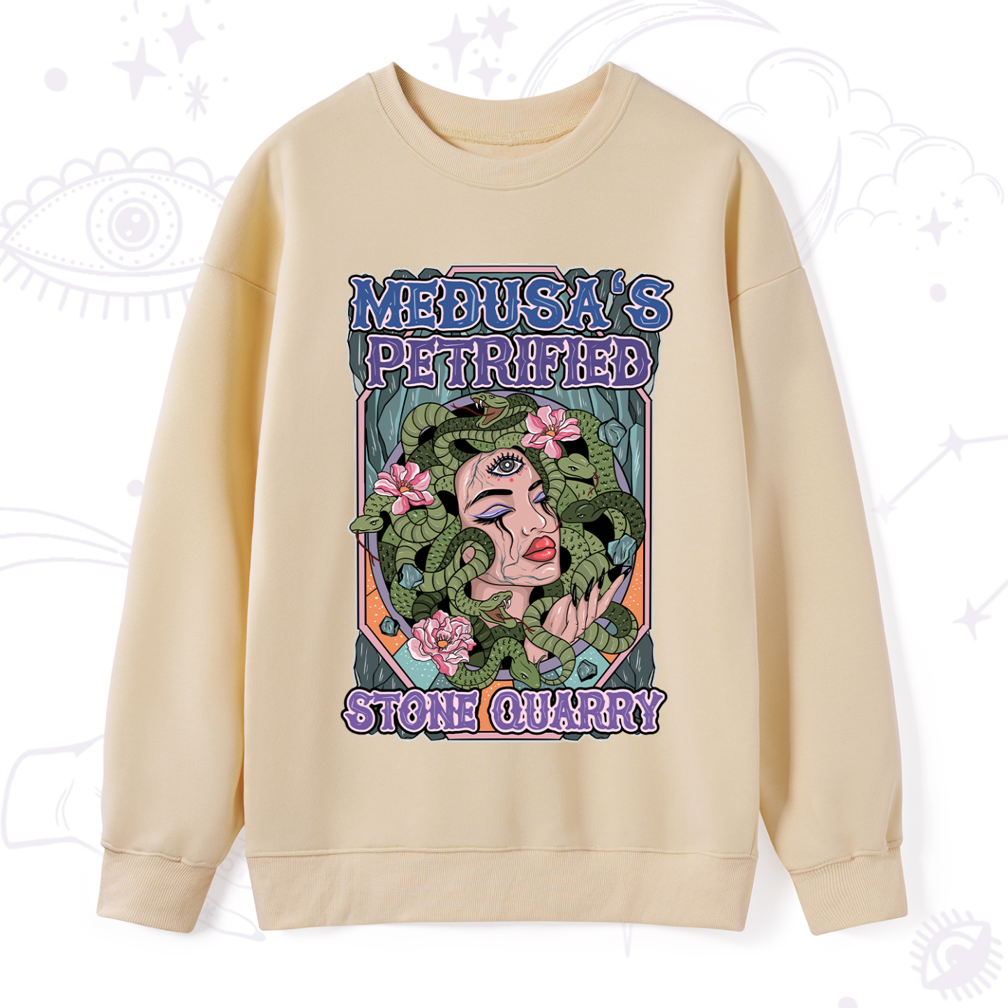 Purplehecate The Gorgon With Snake Hair Medusa Sweatshirt